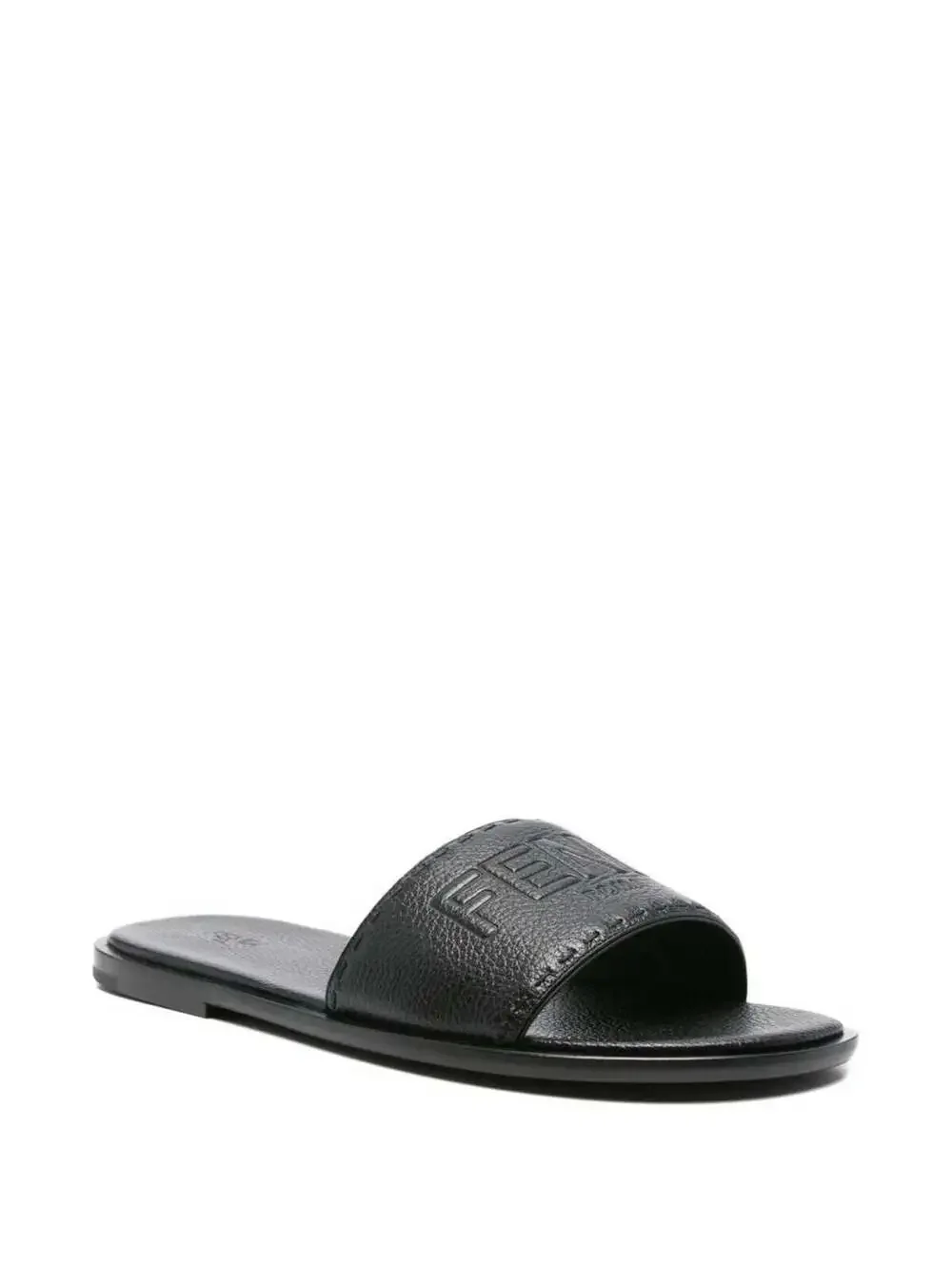 Fendi Roma Leather Slides(PLEASE REQUEST YOUR SIZE BEFORE PURCHASING)